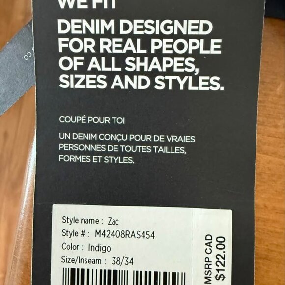 SILVER JEANS | Zac Relaxed Fit Straight Leg 38x34 - Picture 10 of 10